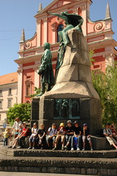 Monument de Prešeren à Ljubljana