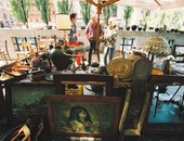 Sunday flea market in Ljubljana