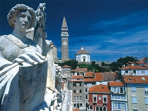 Piran, one of the two host towns of Euro-Mediterranean University
