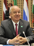 Andrej Bajuk, le ministre slovène des Finances et le président du Conseil ECOFIN