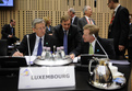 Les représentants de Luxembourg: Jean-Claude Juncker, Jeannot Krecké et Yves Mersch