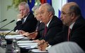 Conférence de presse de la Présidence (McCreevy, Trichet, Bajuk, Almunia)