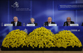 Conférence de presse de la Présidence (McCreevy, Trichet, Bajuk, Almunia)
