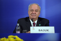 Slovenian Finance Minister and the President of the ECOFIN Council, Andrej Bajuk at the Presidency Press Conference