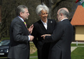 Wilhelm Molterer, Christine Lagarde and Joaquín Almunia