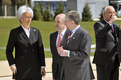 Christine Lagarde, Joaquín Almunia, Wilhelm Molterer in Andrej Bajuk