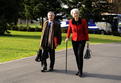 Arrival of the French minister of minister of economy, finances and employement Christine Lagarde