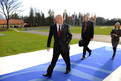 Arrival of Slovenian finance minister Andrej Bajuk