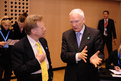 Yves Mersch, président de la Banque centrale du Luxembourg, et Philippe Maystadt, président de la Banque européenne d'investissement (BEI)