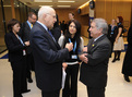 Stavros Dimas and Delegates before the Meeting