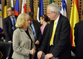 Secretary of State at the Polish Ministry of Science and Higher Education Maria Elżbieta Orłowska and Frieder Meyer-Krahmer, State secretary at the German Federal Ministry of Education and Research