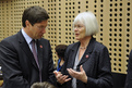 Swiss State Secretary for Education and Research Mauro Dell'Ambrogio and norwegian Minister for Research and Higher Education Tora Aasland