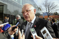 Door-step déclaration du vice-président de la Commission européenne Günter Verheugen