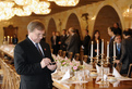 Luxembourgian minister of the Economy and Foreign Trade Jeannot Krecké before lunch