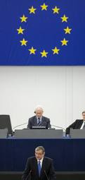 President of the Republic of Slovenia Danilo Türk at the Plenary Session of the European parliament