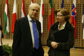 Vladimír Špidla, the European Commissioner for Employment, Social Affairs and Equal Opportunities, with the Slovenian Minister for Labour, Family and Social Affairs, Marjeta Cotman