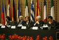 Valentina Hlebec (Faculty of Social Sciences, University of Ljubljana), the European Commissioner Vladimír Špidla, Slovenian Minister Marjeta Cotman, Slovak Minister  Viera Tomanová and  Pedro Manuel Dias de Jesus Marques, Portuguese Secretary of State for Social Security