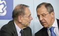 EU High representative Javier Solana and Russian Minister of Foreign Affairs Sergei Lavrov