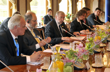 At the meeting in the Brdo Castle
