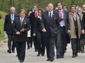 Arrival to the press conference (Winston Peters, Dimitrij Rupel)