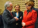 Portugese Minister for Labour and Social Solidarity, José Vieira da Silva and Slovenian Minister of Labour, Family and Social Affairs Marjeta Cotman