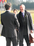 Prihod podpredsednika Evropske komisije Sima Kallasa na Brdo, kjer ga je sprejel minister za javno upravo Gregor Virant