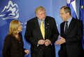Slovenian Minister of Foreign Affairs Dimitrij Rupel, EU Commissioner for External Relations Benita Ferrero-Waldner and Russian Minister of Foreign Affairs Sergey Lavrov