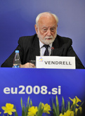 Francesc Vendrell, EU special representative for Afghanistan, at a press conference