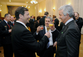 Defence ministers before the concert of the Slovenian Armed Forces Orchestra (Slovenian Philharmonic Hall)