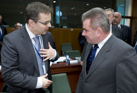 Češki minister za gospodarstvo Martin Tlapa in slovenski minister za gospodarstvo Andrej Vizjak