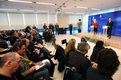 Press conference of the Prime Minister of the Republic of Slovenia Janez Janša and the Vice President of the European Commission Margot Wallström