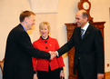 Janez Potočnik, Margot Wallström and Janez Janša