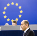 Prime Minister of the Republic of Slovenia and President of the European Council Janez Janša presents the priority tasks of the Slovenian Presidency to the Members of the European Parliament.