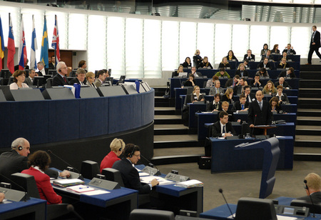 Prime Minister of the Republic of Slovenia and President of the European Council Janez Janša presents the priority tasks of the Slovenian Presidency to the Members of the European Parliament.