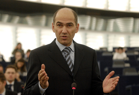 Le Premier ministre de la Rèpublique de Slovénie Janez Janša