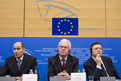 Conférence de presse commune avec Janez Janša, le Premier ministre de la République de Slovénie et le président du Conseil européen, Hans-Gert Pöttering, le Président du Parlement européen et Jose Manuel Barroso, le Président de la Commission européenne