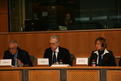 Minister za pravosodje Lovro Šturm med nastopom pred Odborom  za pravne zadeve JURI v Evropskem parlamentu