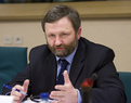 Slovenian Minister of Local Government and Regional Policy Ivan Žagar in front of the Regional Development committee of the European Parliament