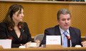Slovenski minister za gospodarstvo Andrej Vizjak med predstavitvijo v pristojnem odboru EP