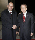 Premier ministre Janez Janša et Ban Ki-moon, Secrétaire général des Nations unies