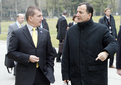 Slovenian Minister of the Interior Dragutin Mate with Vice-President of the European Commission Franco Frattini