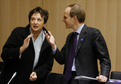 German Federal Minister of Justice Brigitte Zypries and Luc Frieden, Luxembourg Minister of Justice