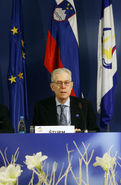 Minister of Justice Lovro Šturm at Presidency press conference