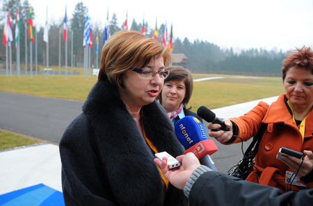 Ministre slovène du Travail, de la Famille et des Affaires sociales Marjeta Cotman