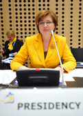 La ministre slovène du Travail, de la Famille et des Affaires sociales Marjeta Cotman