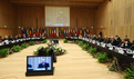 Séance de travail de la Conférence des Présidents du Parlement européen avec le Premier ministre et les ministres du gouvernement de la République de Slovénie