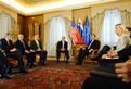 Entretien entre le Président George W. Bush et le Président de la République de Slovénie Danilo Türk