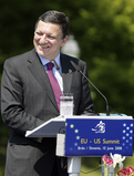 Predsednik Evrospke komisije Jose Manuel Barroso na novinarski konferenci