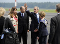 Urška Bačovnik, Janez Janša, George W. Bush et Laura Bush