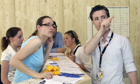 Journalists could always count on help of the staff at the Info desk